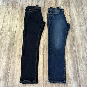Lot of 2 Old Navy Men's Jeans 32x32, Slim Fit Stretch Dark Wash